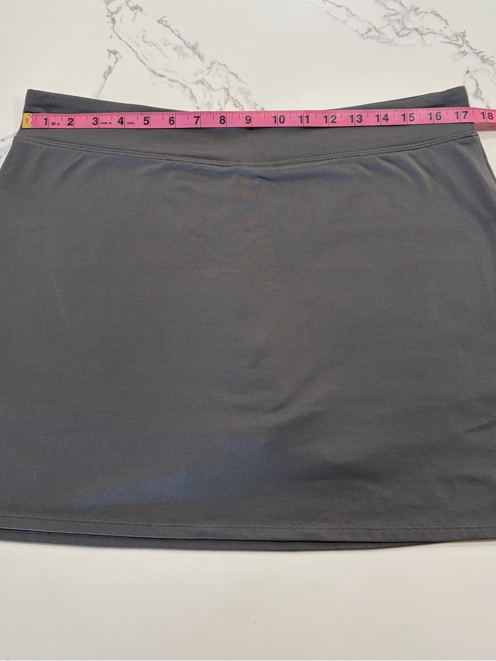 Rare Tranquility Clothing Company Grey Solid Athletic Skort Pickle Ball Gray - Picture 2 of 8